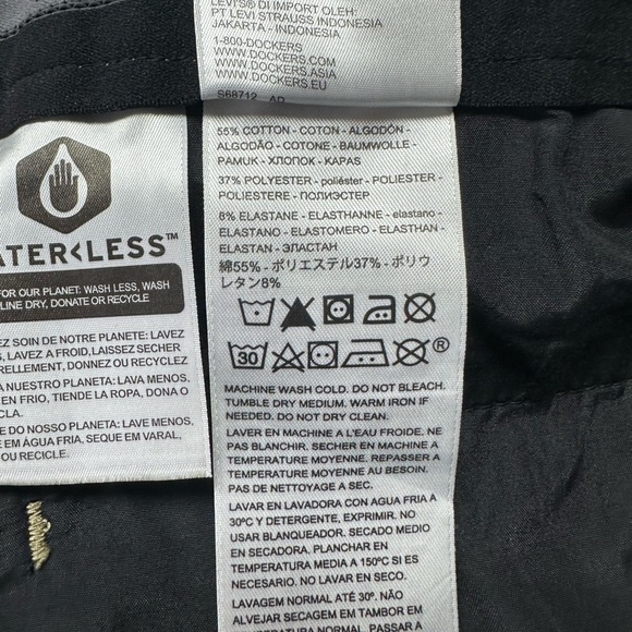 NWT Dockers Men's City Tech Trouser Straight Fit Smart 360 Tech Pants 34x34 - Picture 12 of 12